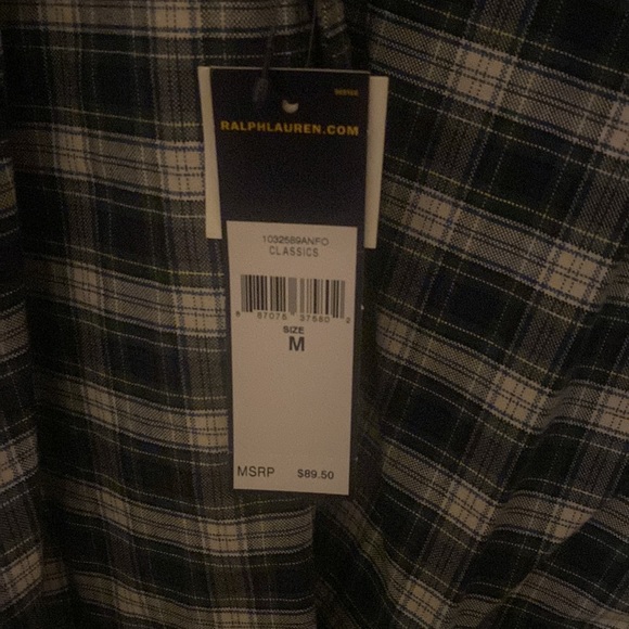NWT Ralph Lauren long sleeve, button down collar shirt size medium - Picture 5 of 5